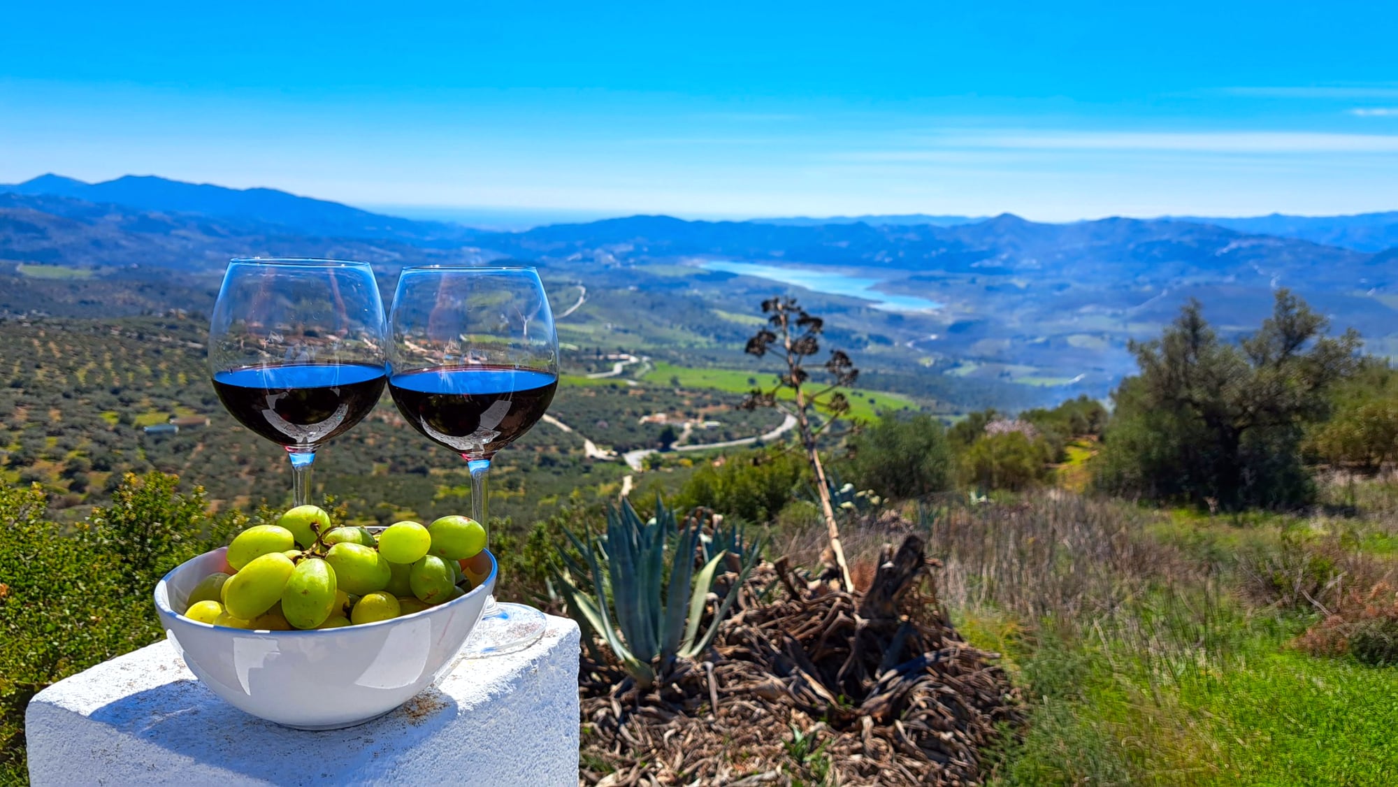 Photograph of dining at Finca Cantueso